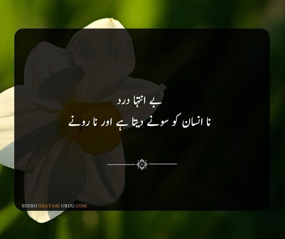 Dard Bhari Shayari Urdu - Dard Poetry