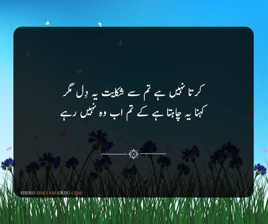 Heart Broken Poetry in Urdu -  Dil Shayari