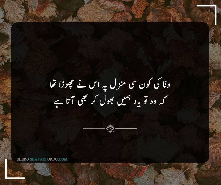 Yaad Poetry in Urdu | Yaad Shayari