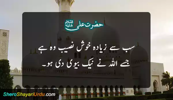 Mola Ali Quotes in Urdu(A.S)(مولا علیؑ) Shero Shayari Urdu